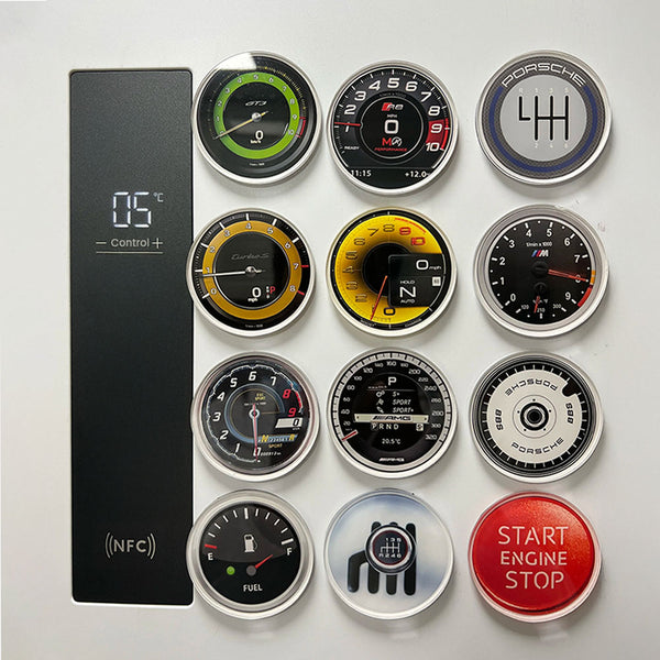 Racing Car Dashboard Fridge Magnet